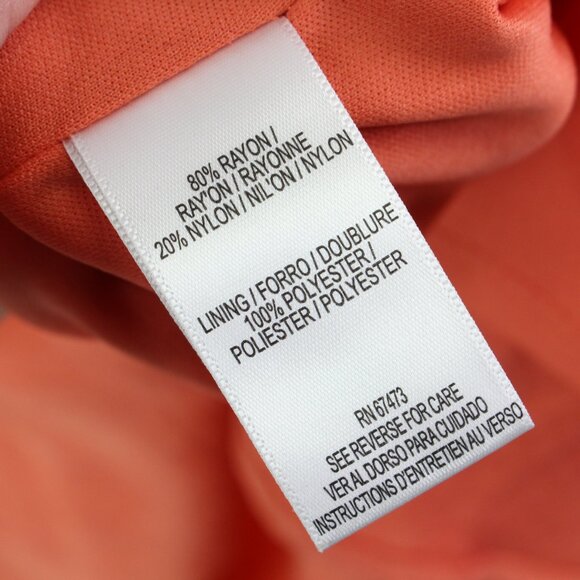 Taylor‎ Square Neck Tiered Midi Dress Orange Size 4 - Picture 10 of 10